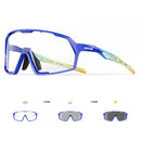 Kapvoe Photochromic Cycling Sunglasses – UV400 Protection, Lightweight Sports Goggles for MTB & Road Biking
