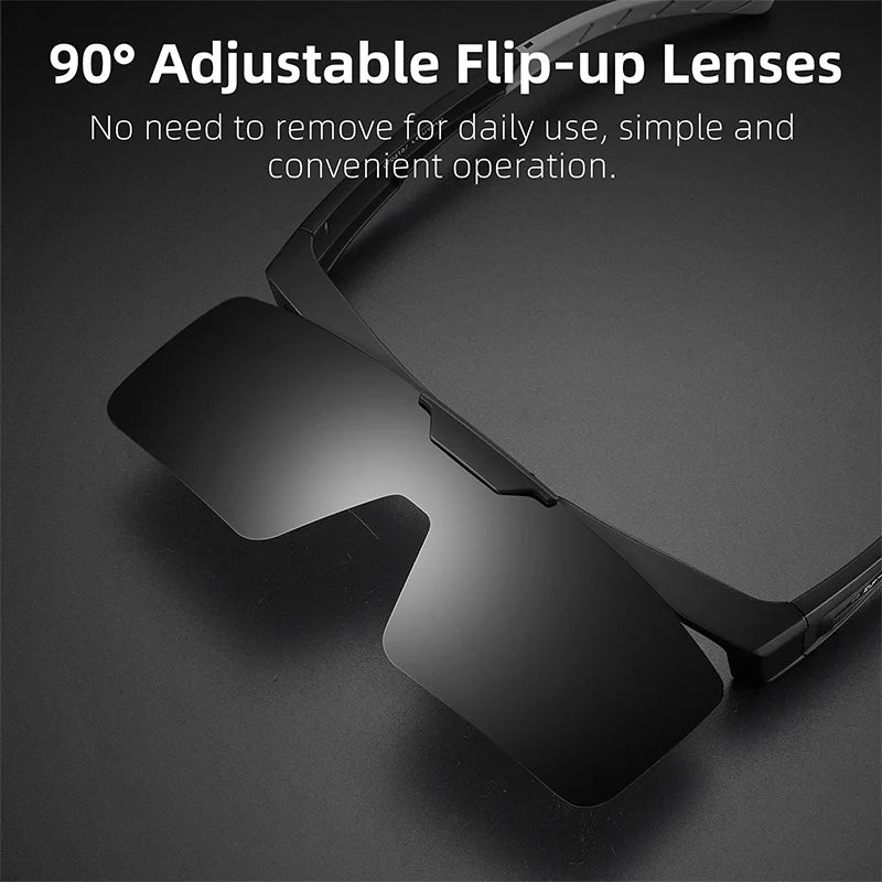 WEST BIKING Photochromic Cycling Sunglasses – Flip-Up, Polarized & Night Vision Lenses for MTB & Road Cycling