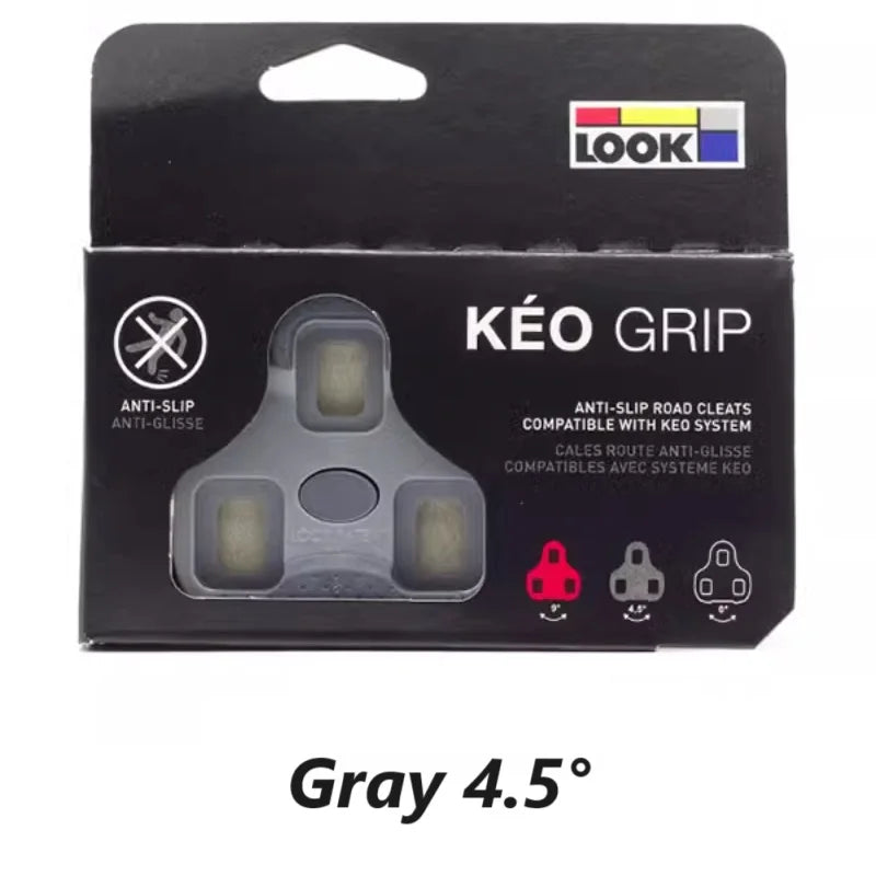 LOOK KEO Compatible Road Bike Cleats – Anti-Slip, Self-Locking, and Adjustable Float Options