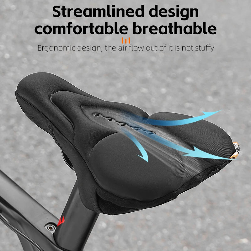 WEST BIKING Breathable Shock-Absorbing Bicycle Saddle Cover – Soft, High-Elastic & Waterproof