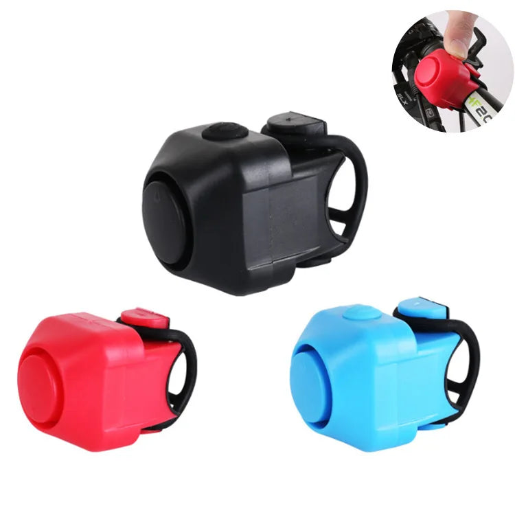 NoEnName_Null 130dB Bike Electronic Loud Horn – Safety Alarm Bell for Bicycle Handlebar