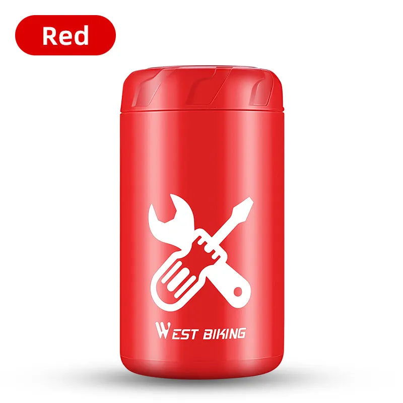 WEST BIKING Waterproof Bicycle Tool Capsule – Compact, Durable & Convenient Storage for Repair Kits