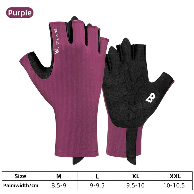 WEST BIKING Ultralight Summer Cycling Gloves – Breathable, Anti-Slip Racing Gloves for MTB & Road Bikes