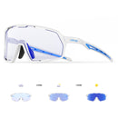 Kapvoe Photochromic Cycling Sunglasses – UV400 Protection, Lightweight Sports Goggles for MTB & Road Biking
