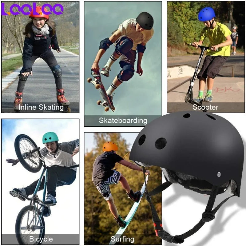 LQQLQQ Adjustable Kids Bike & Skateboard Helmet – Lightweight, Shock-Resistant & Multi-Sport Protection