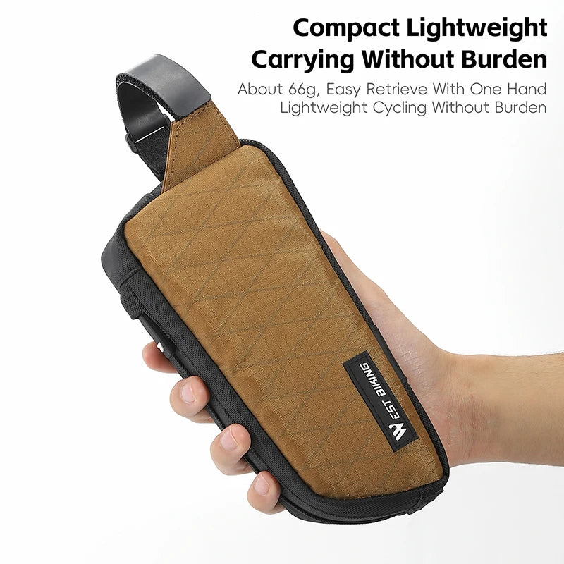 WEST BIKING 1L Bicycle Top Tube Bag – Lightweight, Durable & Waterproof for MTB & Road Bikes