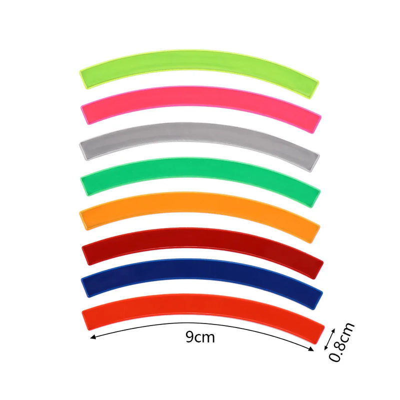 High-Visibility Reflective Bike Stickers – Durable, Weatherproof & Multi-Color Safety Strips for Kids’ Balance Bikes & Wheels