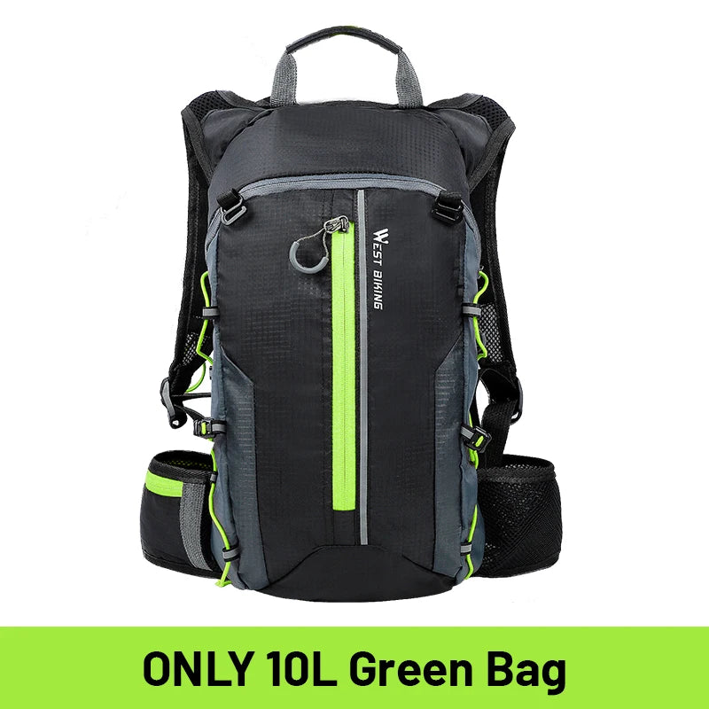 WEST BIKING 10L Ultralight Waterproof Cycling Backpack – Breathable, Foldable Outdoor Travel Bag
