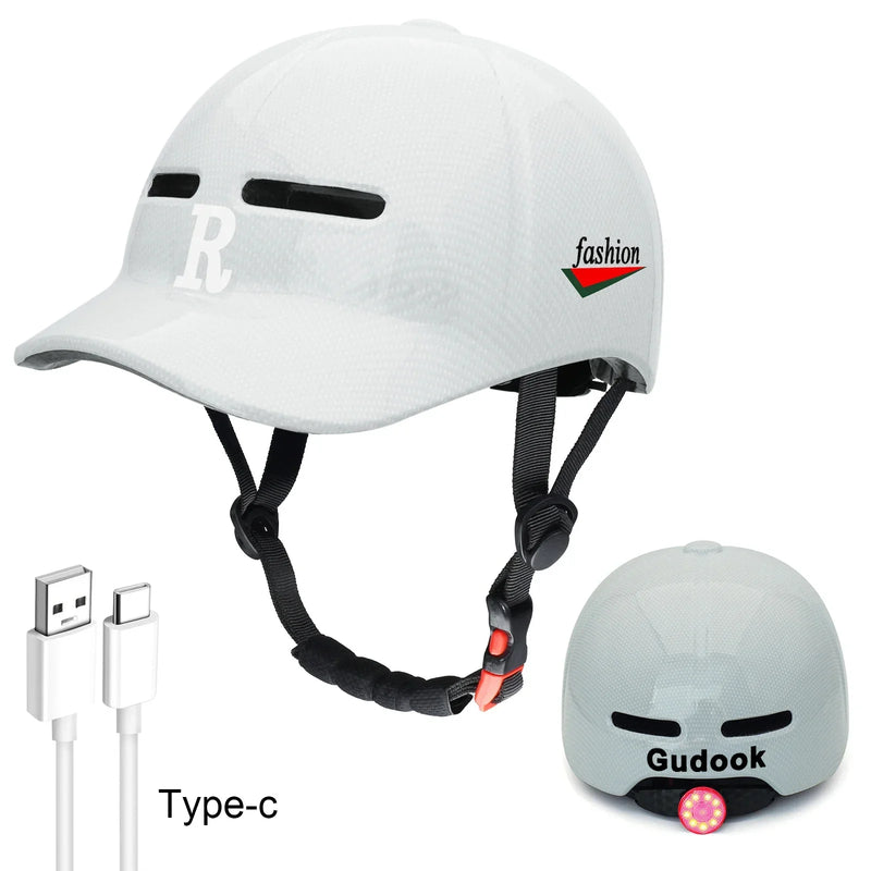 Fashionable Baseball Cap-Style Helmet – Lightweight, Adjustable & Shockproof for Motorcycles, Bikes & Scooters