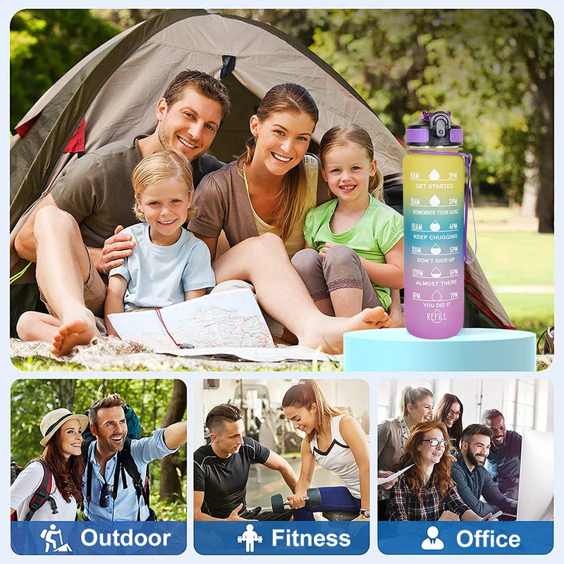1L Portable Sport Water Bottle – Leakproof & Stylish for Outdoor Fitness & Travel