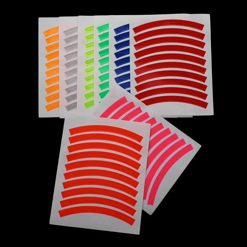 High-Visibility Reflective Bike Stickers – Durable, Weatherproof & Multi-Color Safety Strips for Kids’ Balance Bikes & Wheels