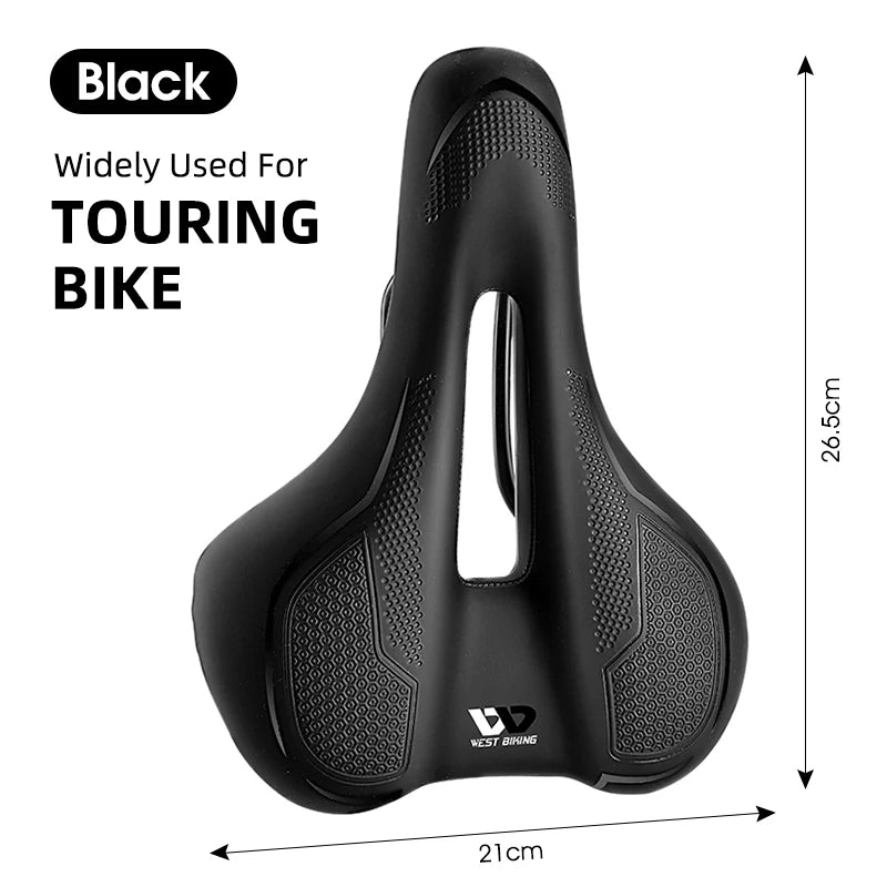 WEST BIKING MTB & Road Bike Saddle – Hollow, Breathable & Soft Shock-Absorbing Design