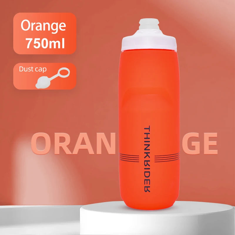 ThinkRider 750ML Leak-Proof Cycling Water Bottle – High Capacity & Quick Hydration