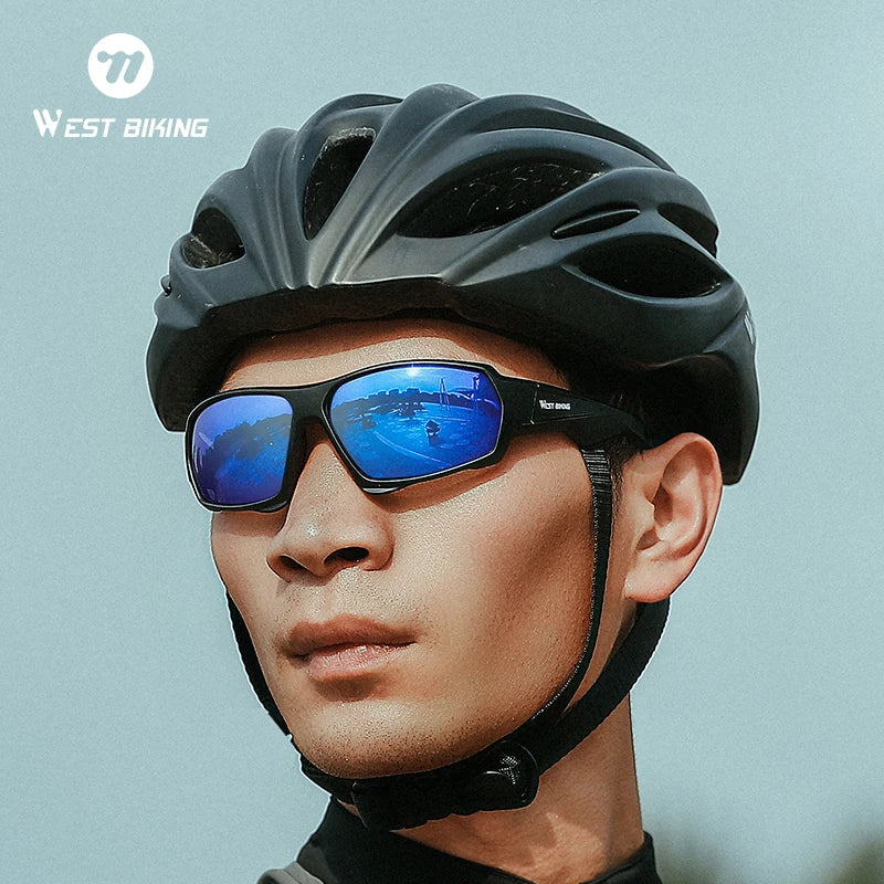 WEST BIKING Polarized Cycling Glasses – UV400 Protection, HD Sport Goggles for MTB, Road Bike & Outdoor Activities