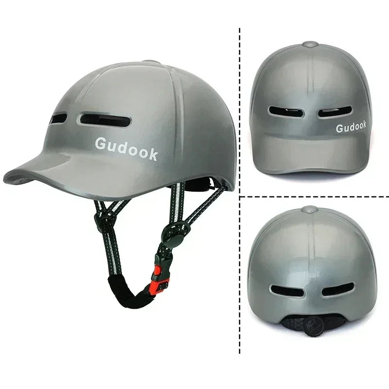 Fashionable Baseball Cap-Style Helmet – Lightweight, Adjustable & Shockproof for Motorcycles, Bikes & Scooters