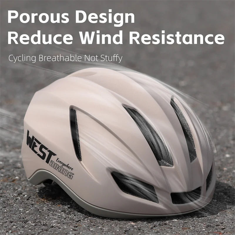 WEST BIKING Lightweight Road Cycling Helmet – Aerodynamic & Breathable Bike Helmet for Men & Women
