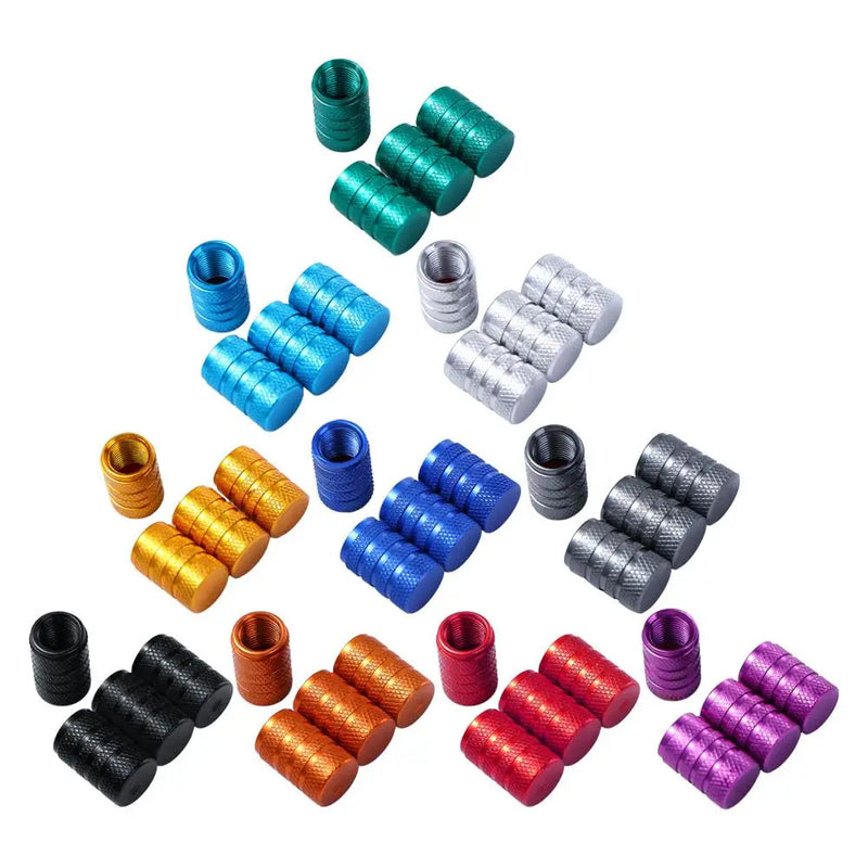 Universal Bicycle Tire Valve Caps – High-Pressure Presta Dust Covers, CNC Machined Aluminium Alloy
