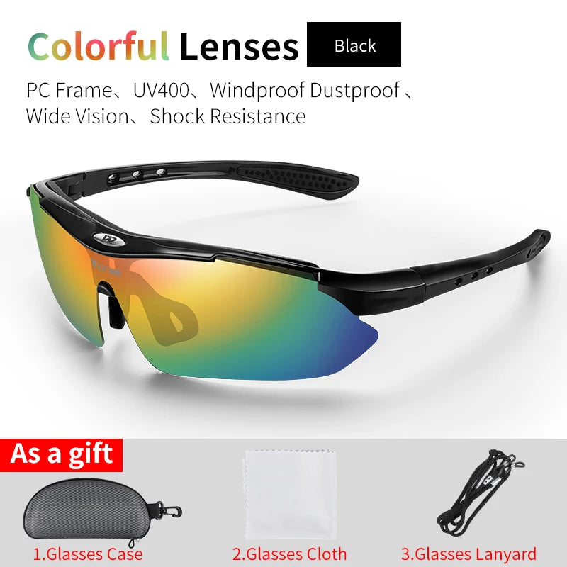 WEST BIKING Outdoor Cycling Sunglasses – UV400 Protection, Lightweight Sports Goggles for MTB & Road Cycling
