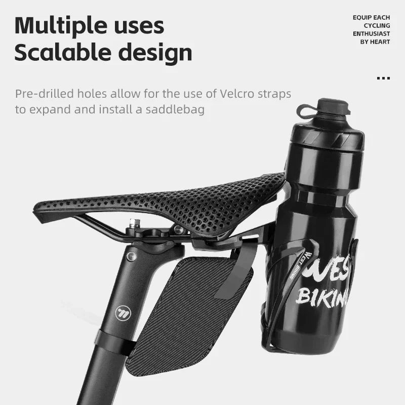 WEST BIKING Bicycle Bottle Cage Extension – Lightweight, Durable & Versatile for Single or Double Bottles