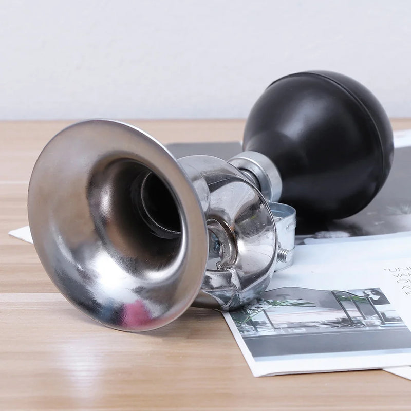 Retro Clown Bike Horn – Loud Metal Bugle Air Bell for Cycling Safety & Fun