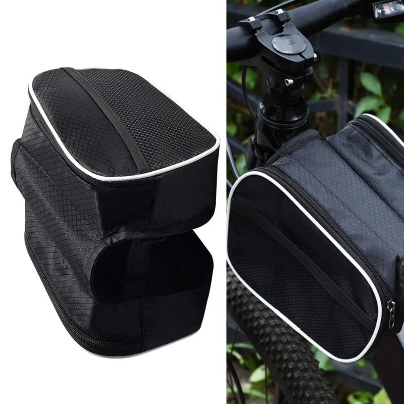 SPORTARC Bicycle Front Tube Frame Bag – Waterproof, Durable Saddle Pouch for Mobile Phones & Accessories