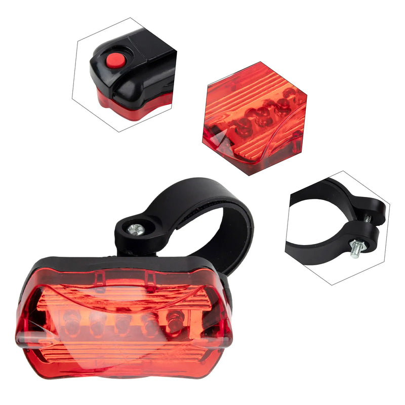 Bicycle Tail Light – High-Brightness LED Rear & Front Light for MTB & Road Bikes (IPX5 Waterproof)