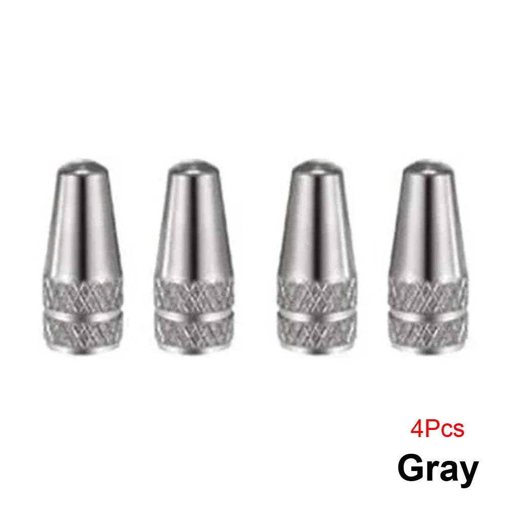 AUTCOAT Aluminum Presta Valve Caps – 4Pcs/Set