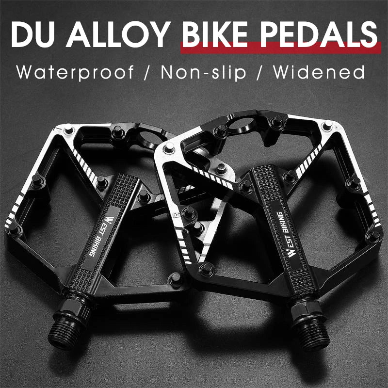WEST BIKING MTB & Road Bike Pedals – Sealed DU Bearings, Anti-Slip & Durable Aluminum Alloy Construction