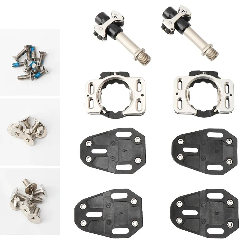 MEROCA Ultralight Titanium Alloy Road Bike Pedals – High-Performance Self-Locking Pedals