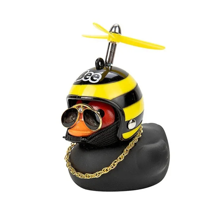 Little Black Duck Bicycle Bell – Fun Helmet Propeller Air Horn for Bikes, Scooters & Motorcycles