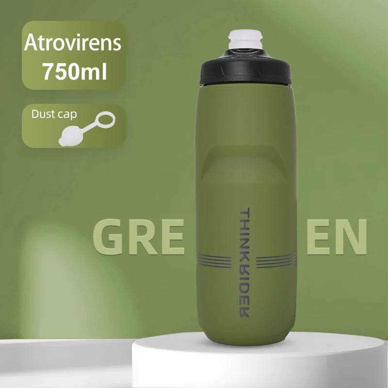 ThinkRider 750ML Leak-Proof Cycling Water Bottle – High Capacity & Quick Hydration