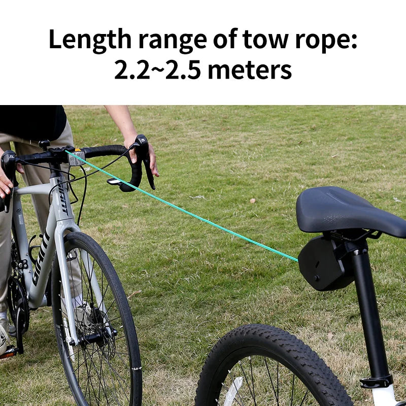 Bicycle Tow Rope – Flexible & Retractable Parent-Child Pulling Cord for MTB & Outdoor Cycling