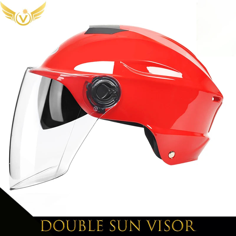 V-Series Summer Motorcycle Helmet – Lightweight, Durable & Urban Safety Design for Men & Women