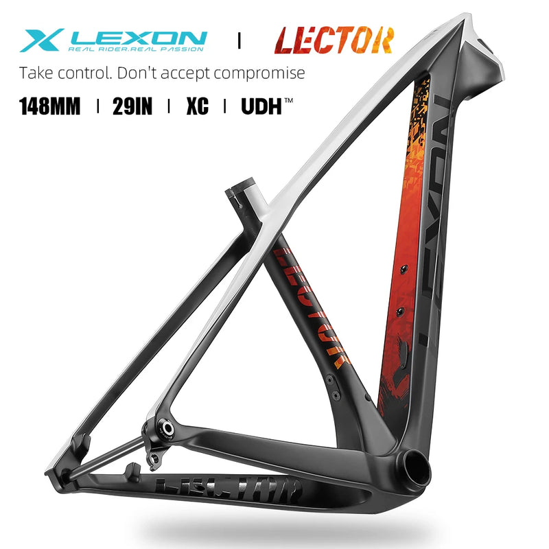 Lexon LECTOR Carbon MTB Frame – 29er Boost 148x12mm UDH Mountain Bike Frame