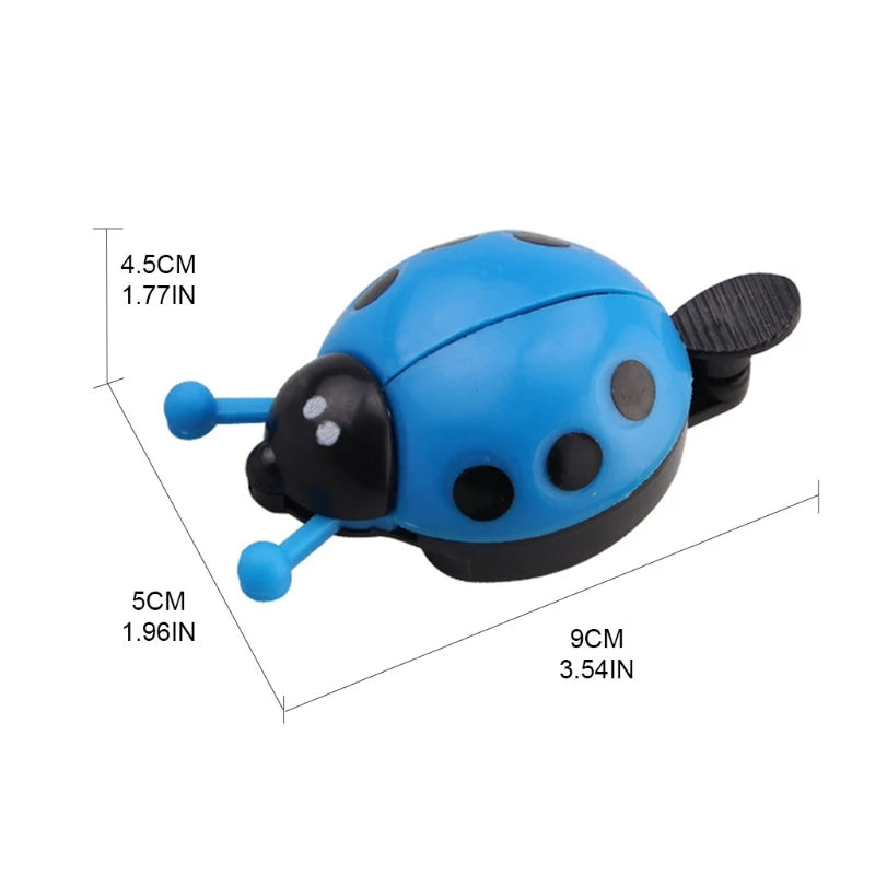 Cute Cartoon Ladybug Bike Bell – Loud, Clear Sound for Kids' Bicycles, Scooters & Balance Bikes
