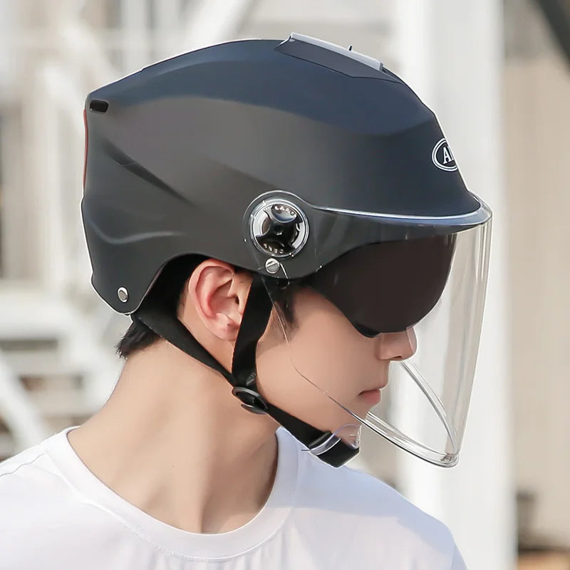 V-Series Summer Motorcycle Helmet – Lightweight, Durable & Urban Safety Design for Men & Women