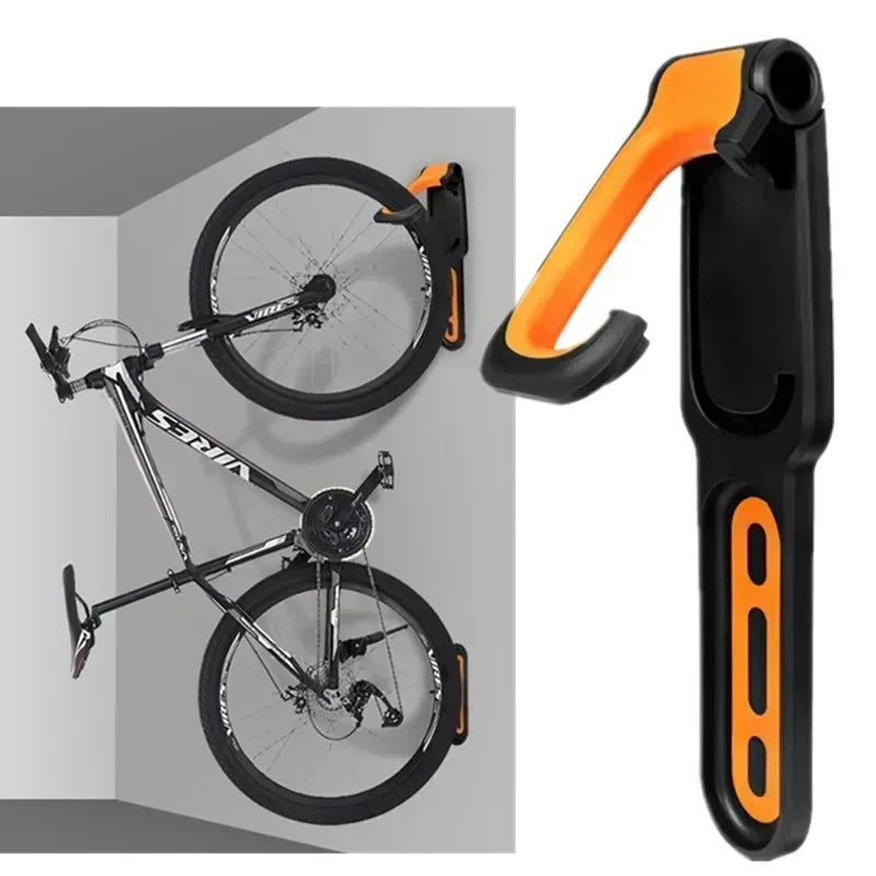 Bicycle Wall Mount Rack – Durable Alloy Hook for MTB & Road Bikes