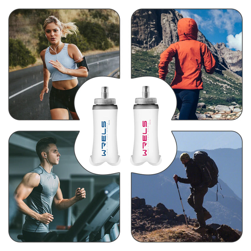 Collapsible Soft Water Bottle – Large Caliber, Lightweight & Portable for Sports & Outdoor Activities
