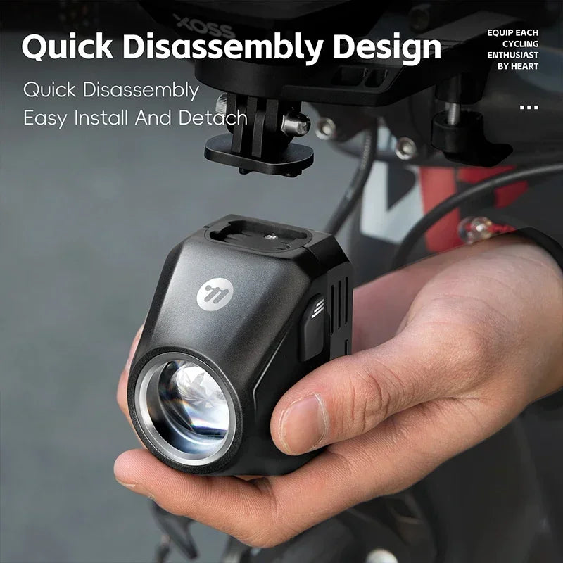 WEST BIKING 1600 Lumens Wireless Bike Headlight – High Brightness, Waterproof LED Light
