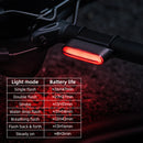 ROCKBROS Bicycle Magnetic Rear Light – IPX6 Waterproof Smart Brake Sensor Tail Light for Enhanced Night Riding