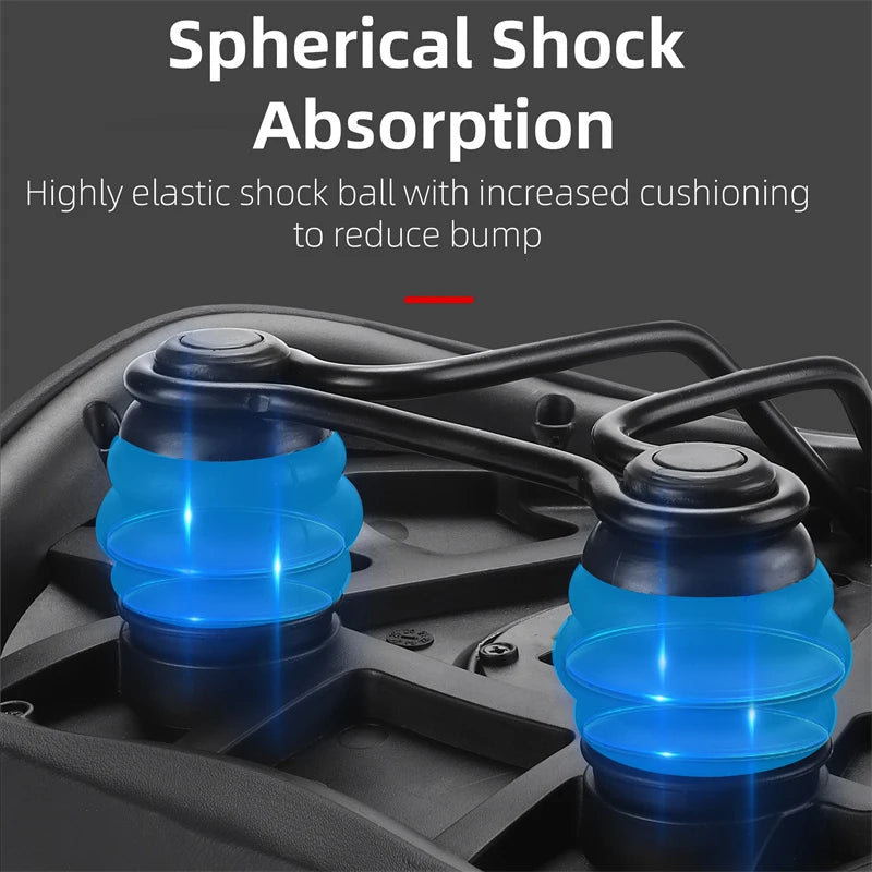 WEST BIKING Oversized Shock-Absorbing Bicycle Saddle – Soft, Breathable & Ergonomic Comfort for MTB & Road Cycling