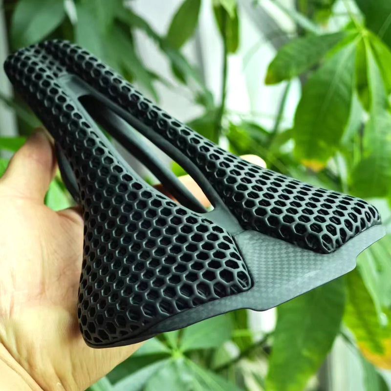 GOLDIX 3D-Printed Carbon Fiber Saddle – Ultra-Light, High-Performance for Road & MTB Racing