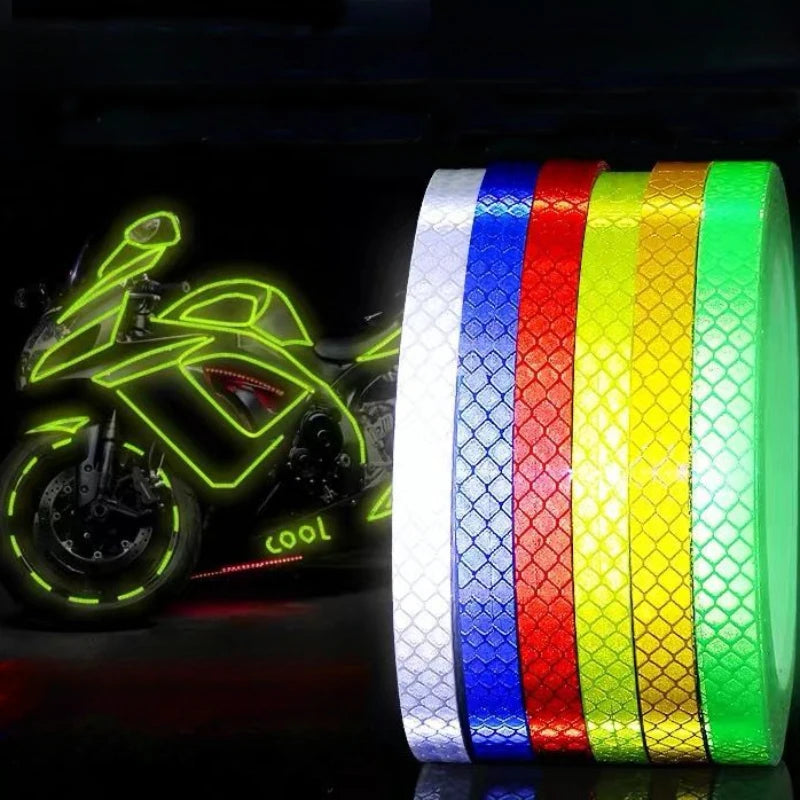 High-Visibility Reflective Tape for Cycling – Waterproof, Fluorescent & Multi-Surface Compatibility