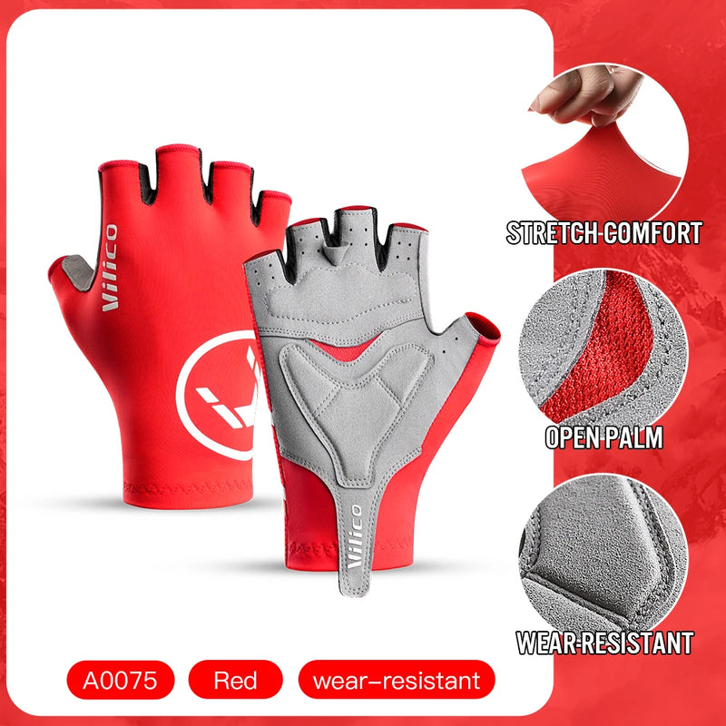Breaking Wind Cycling Half-Finger Gloves – Anti-Slip & Breathable