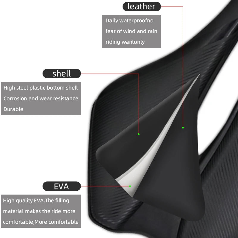 KOCEVLO Bicycle Seat Saddle – Comfortable & Breathable for MTB & Road Bikes
