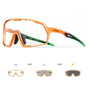 Kapvoe Photochromic Cycling Sunglasses – UV400 Protection, Lightweight Sports Goggles for MTB & Road Biking