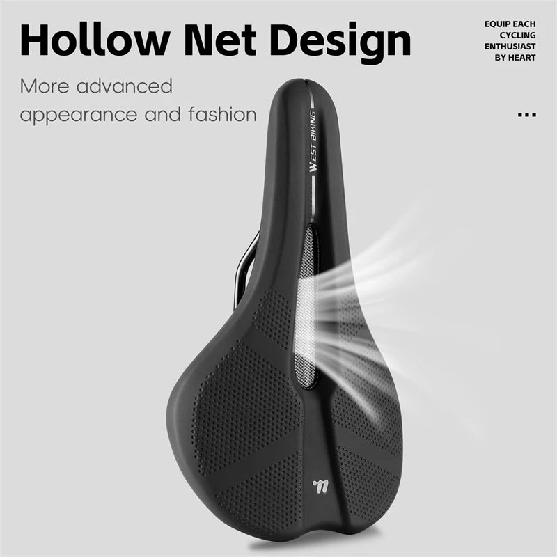WEST BIKING MTB & Road Bike Saddle – Breathable, Non-Slip, Shock Absorbing & Comfortable Design