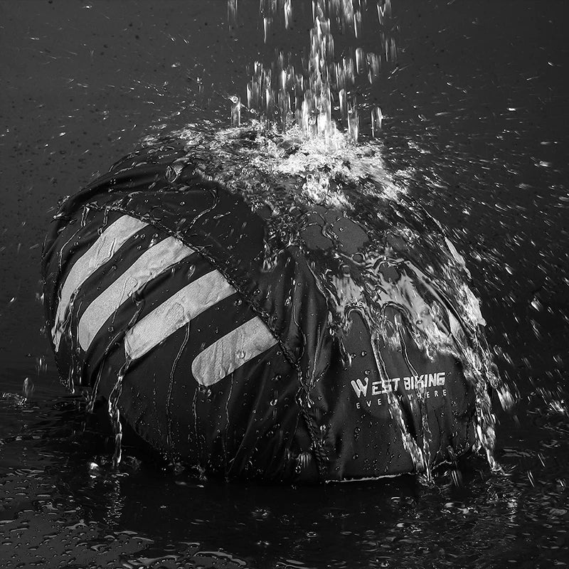 WEST BIKING Waterproof Helmet Rain Cover – Ultra-Light, Reflective & Protective for MTB & Road Cycling