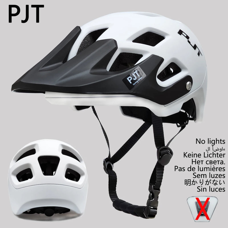 CYCABEL Ultralight Cycling Helmet – USB Rechargeable LED Taillight & Sun Visor for MTB & Road Riding