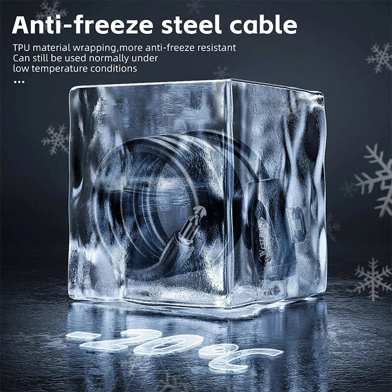 WEST BIKING Heavy-Duty Anti-Theft Bike Cable Lock – Freeze-Resistant, High-Security & Durable Protection